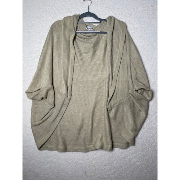 By Harve Benard Women's Grandma Coastal Cottage Soft Knit Open Cardigan Tan OS - Picture 1 of 7